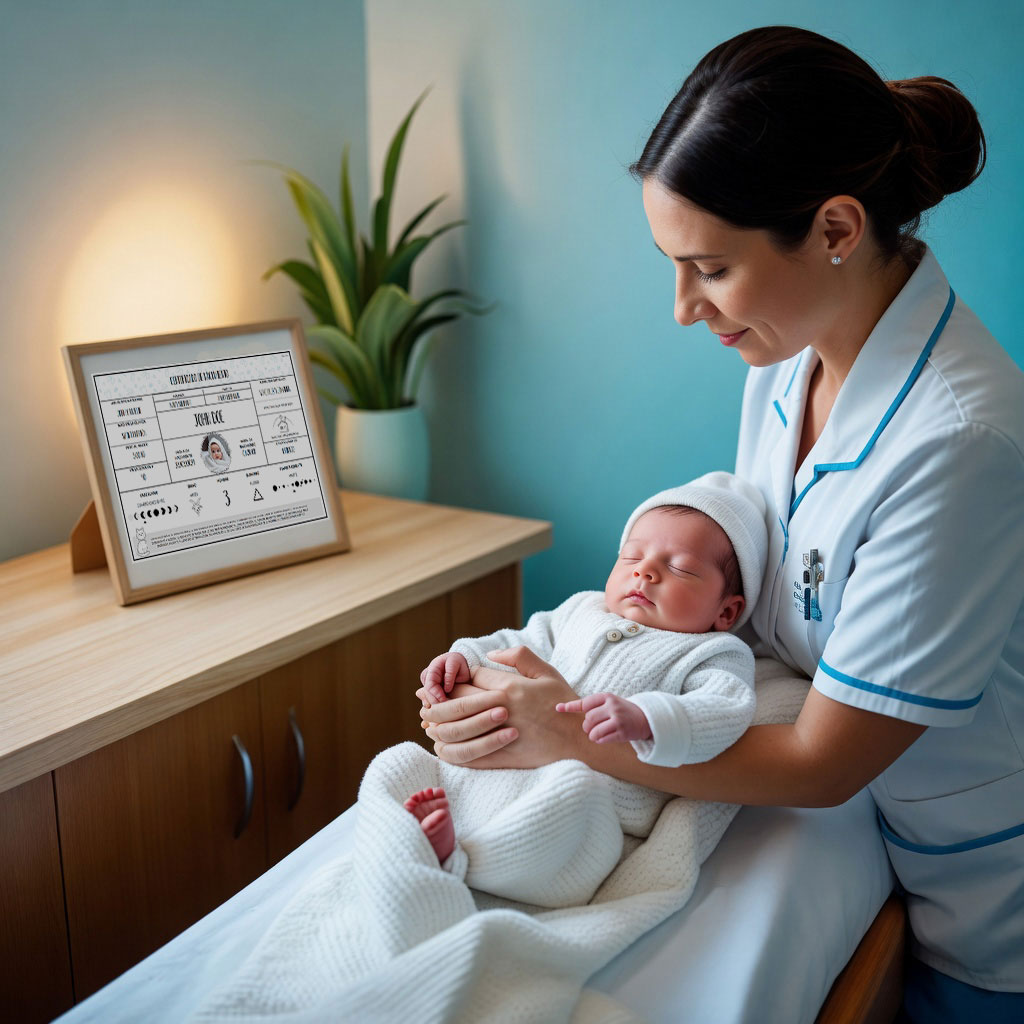 Nurse with Baby in Arms